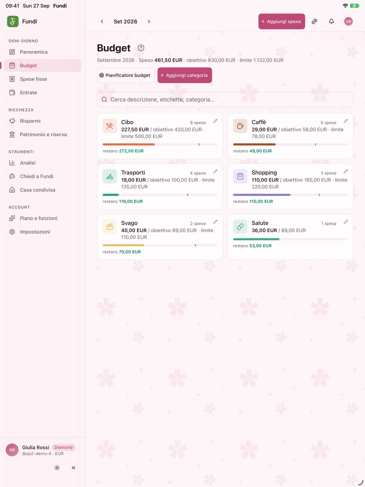 Su iPad, spaziosa come al computer.